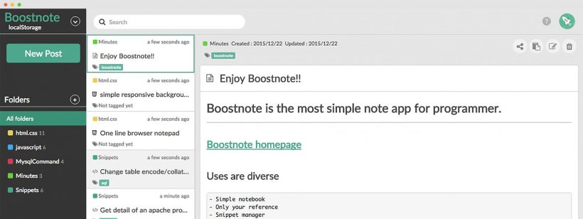 Boostnote is the new kickass note taking app for programmers 2